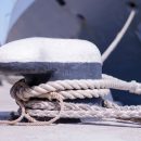 boat with mooring